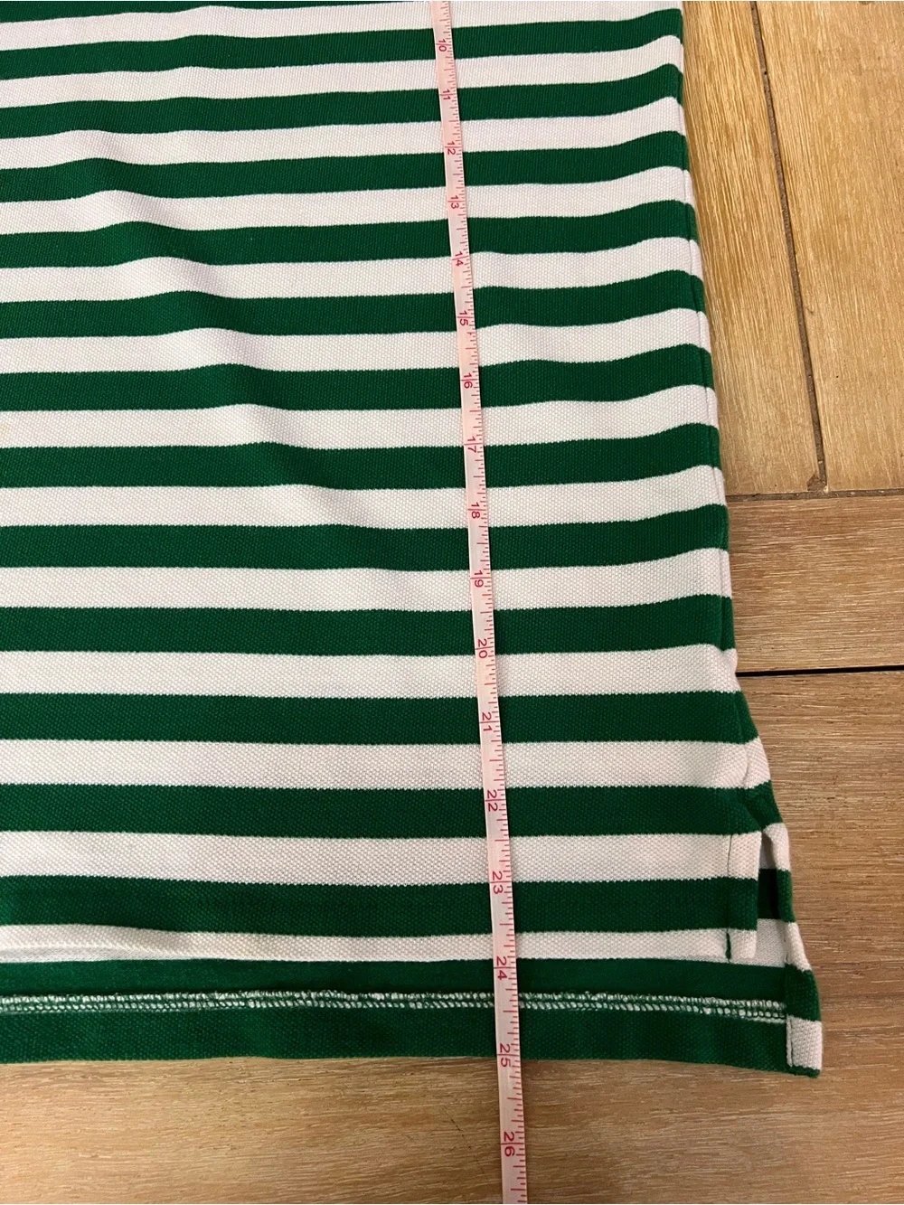 Ralph Lauren Green & White Striped Kids Polo